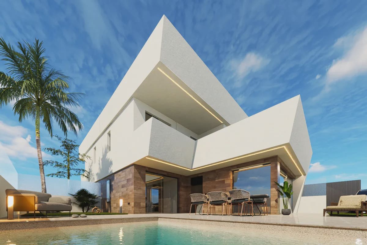 3 soveværelse Villa til salg i San Pedro del Pinatar med swimmingpool - € 539.950 (Ref: 10151528)