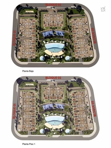 2 soverom Leilighet til salgs i Elche / Elx med svømmebasseng garasje - € 295 000 (Ref: 9789040)