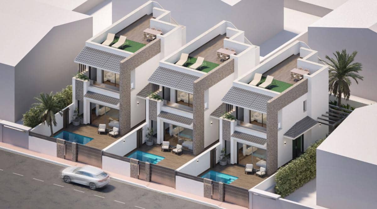 3 camera da letto Villa in vendita in San Pedro del Pinatar con piscina - 479.900 € (Rif: 9918428)