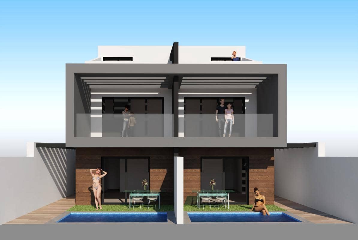 3 soveværelse Villa til salg i Santiago de la Ribera med swimmingpool garage - € 400.000 (Ref: 9918554)