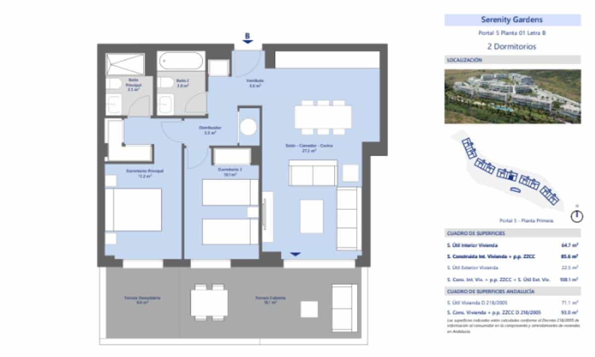 2 sypialnia Apartament na sprzedaż w Buenas Noches z basenem garażem - 405 000 € (Ref: 9934527)