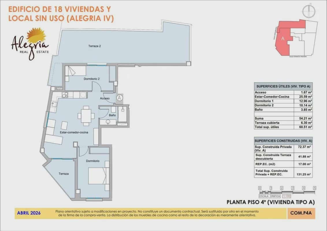 2 soverom Leilighet til salgs i Alicante by - € 289 000 (Ref: 9940485)