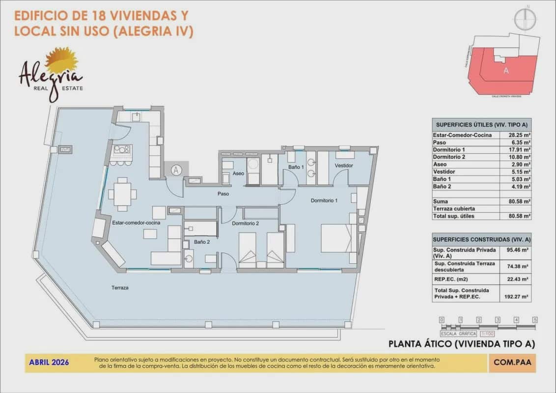 2 slaapkamer Appartement te koop in Alicante stad - € 399.000 (Ref: 9946075)