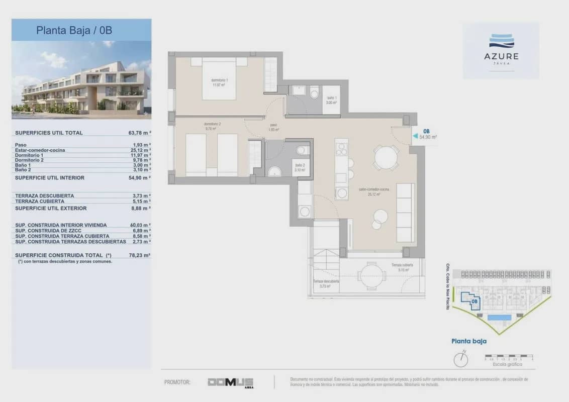 2 bedroom Apartment for sale in Javea / Xabia with pool garage - € 338,000 (Ref: 9946091)