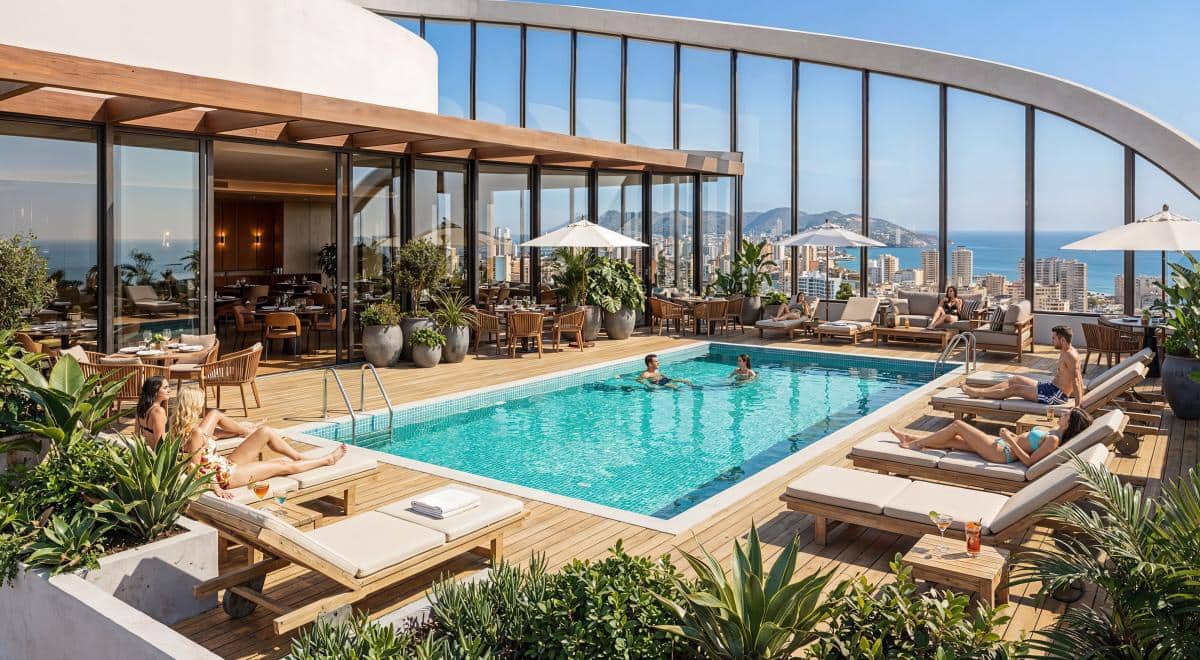 1 chambre Appartement à vendre à Benidorm avec piscine - 201 240 € (Ref: 9946113)