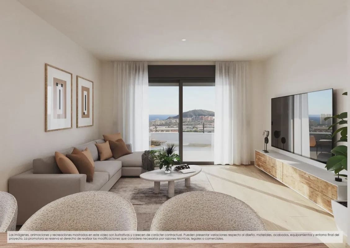 2 sypialnia Apartament na sprzedaż w Finestrat z basenem garażem - 375 000 € (Ref: 9950551)