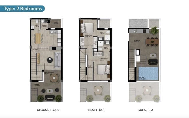 2 chambre Maison de Ville à vendre à Dolores avec piscine - 306 000 € (Ref: 9964042)