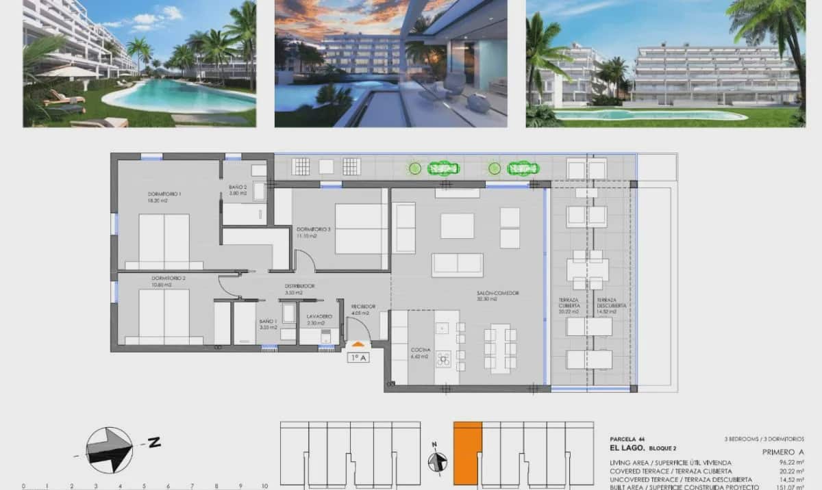 2 soveværelse Lejlighed til salg i Islas Menores med swimmingpool garage - € 348.000 (Ref: 9964046)