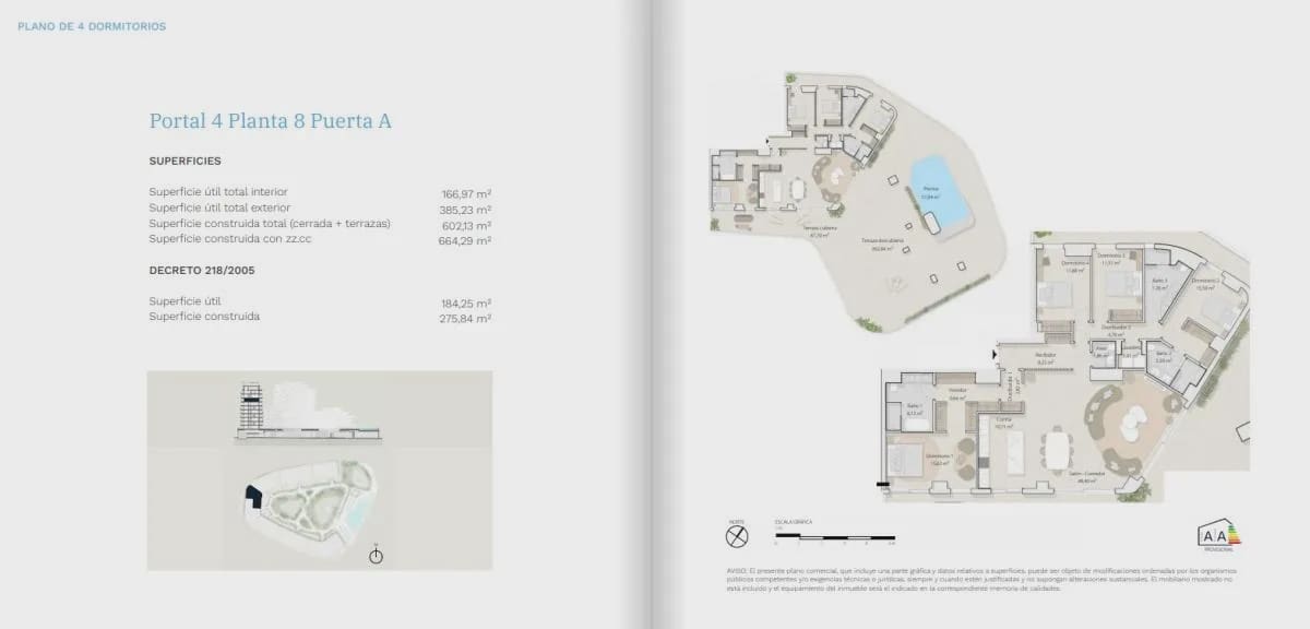 1 quarto Apartamento para venda em Malaga cidade com piscina - 750 000 € (Ref: 9985100)