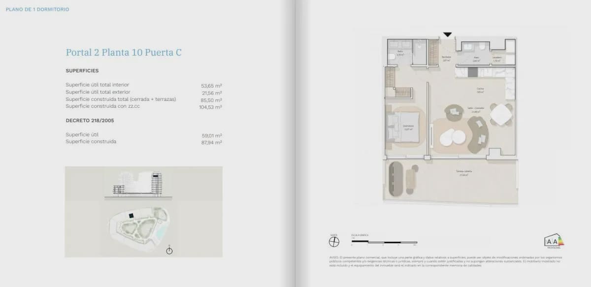 1 quarto Apartamento para venda em Malaga cidade com piscina - 750 000 € (Ref: 9985100)
