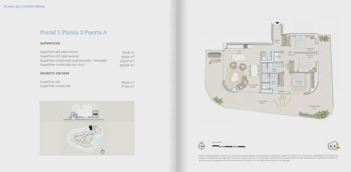 1 quarto Apartamento para venda em Malaga cidade com piscina - 750 000 € (Ref: 9985100)