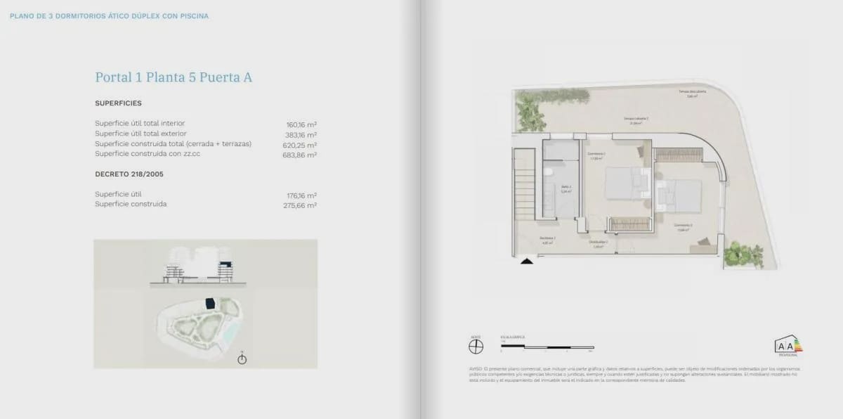 1 quarto Apartamento para venda em Malaga cidade com piscina - 750 000 € (Ref: 9985100)