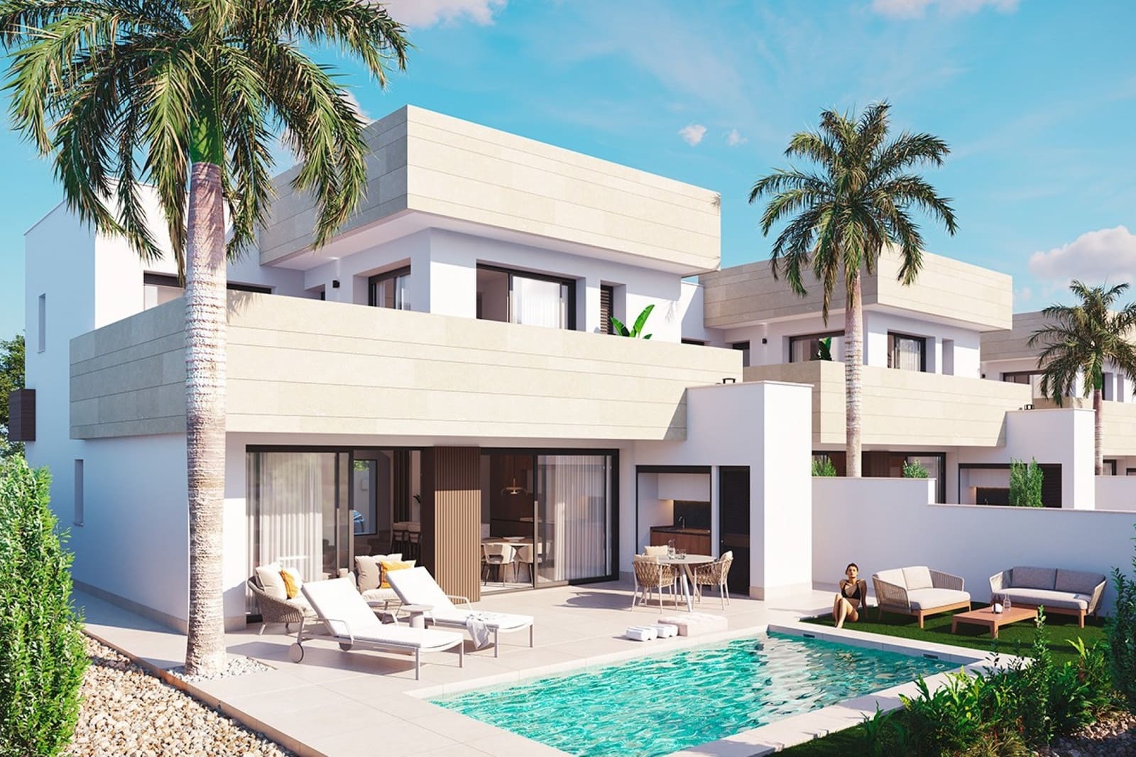 3 chambre Villa/Maison à vendre à Santiago de la Ribera avec piscine garage - 615 000 € (Ref: 10031110)