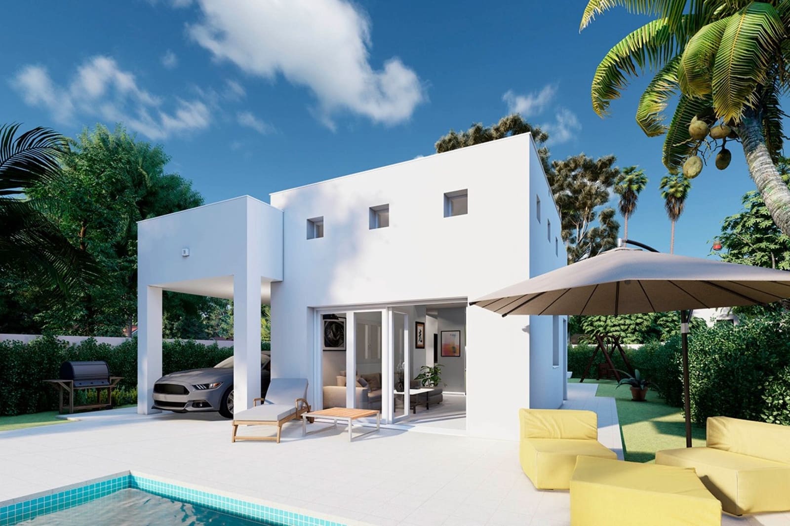 Chalet de 3 habitaciones en Los Alcázares en venta con piscina garaje - 397.650 € (Ref: 10035654)