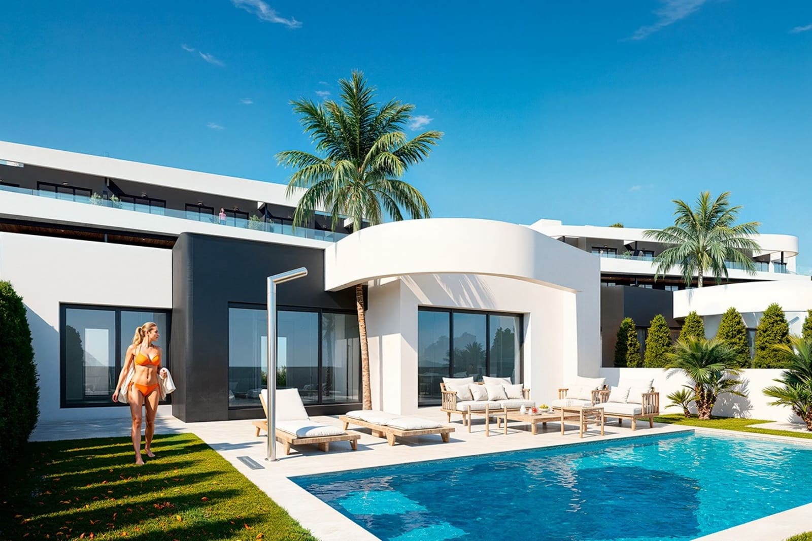 Chalet de 2 habitaciones en Los Alcázares en venta con piscina garaje - 318.000 € (Ref: 10048284)