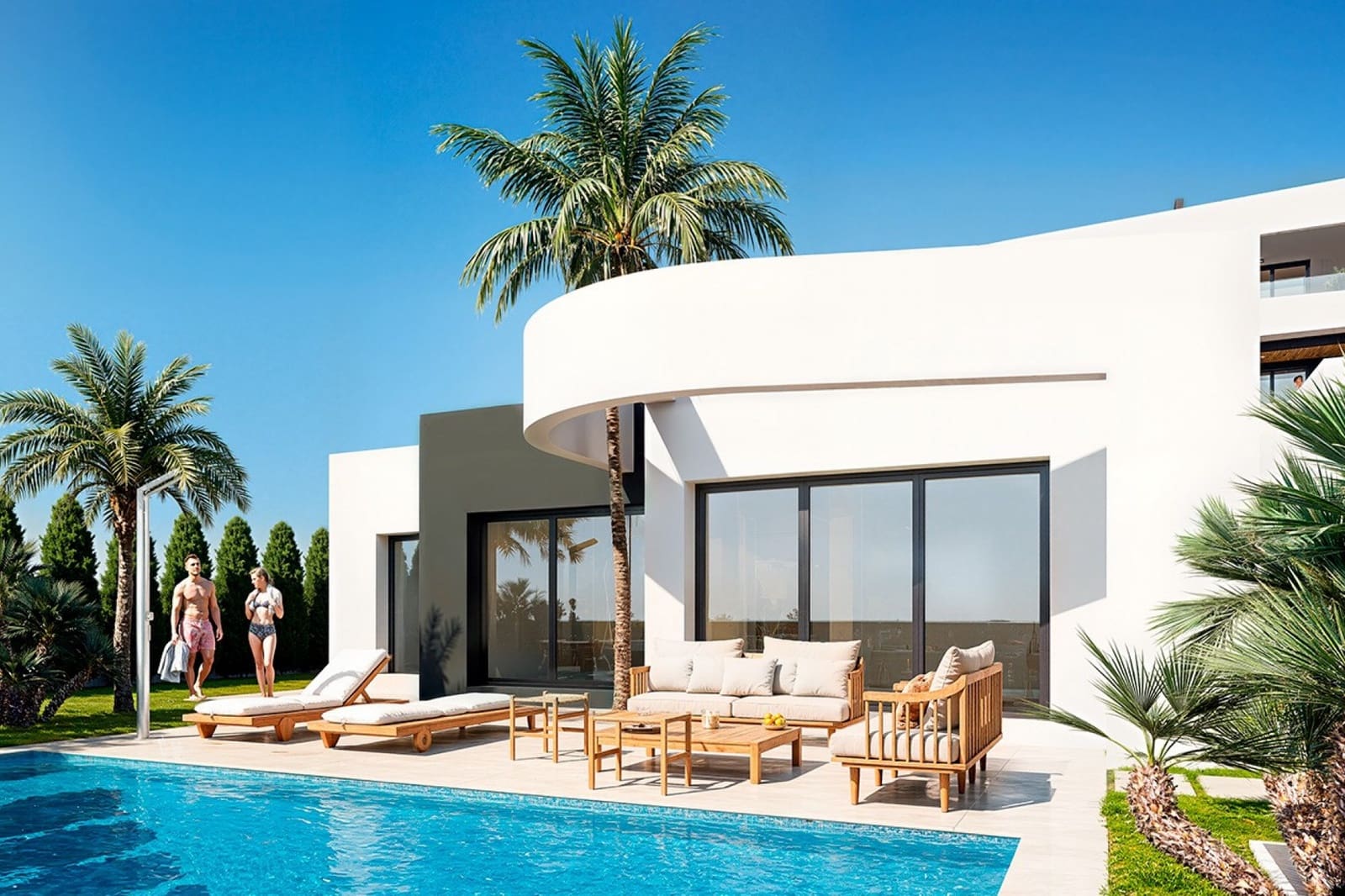 Chalet de 2 habitaciones en Los Alcázares en venta con piscina garaje - 318.000 € (Ref: 10048284)