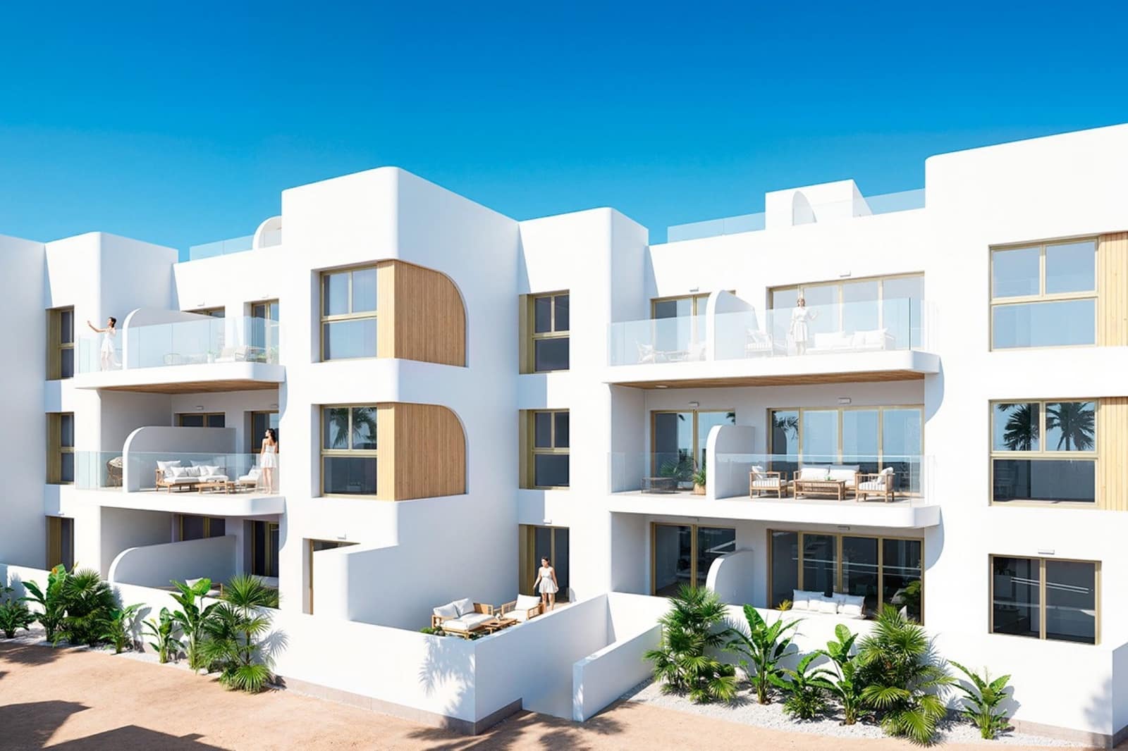 3 soveværelse Lejlighed til salg i Los Alcazares med swimmingpool garage - € 309.900 (Ref: 10048317)