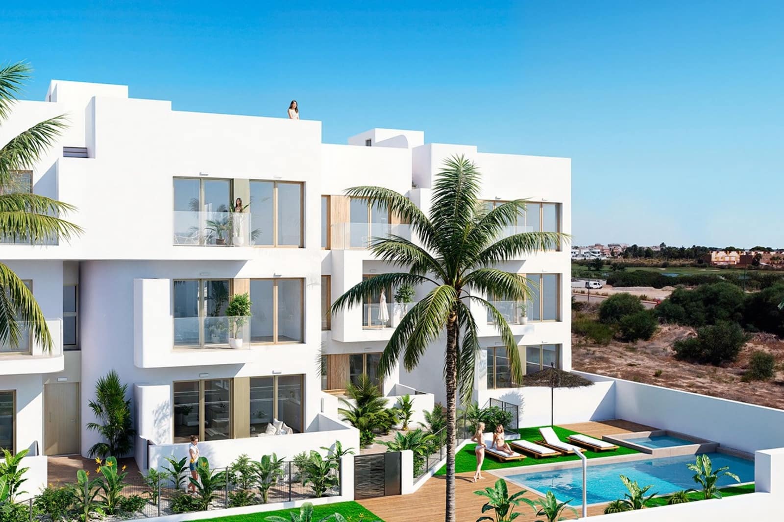 3 soveværelse Lejlighed til salg i Los Alcazares med swimmingpool garage - € 309.900 (Ref: 10048317)