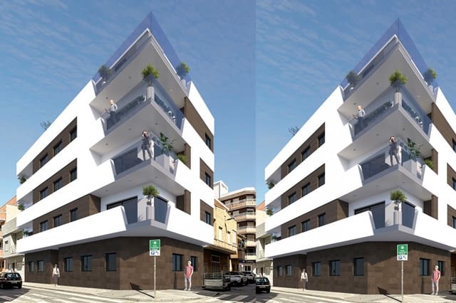 3 chambre Penthouse à vendre à Las Piscinas Naturales, Torrevieja avec piscine - 464 000 € (Ref: 10048327)