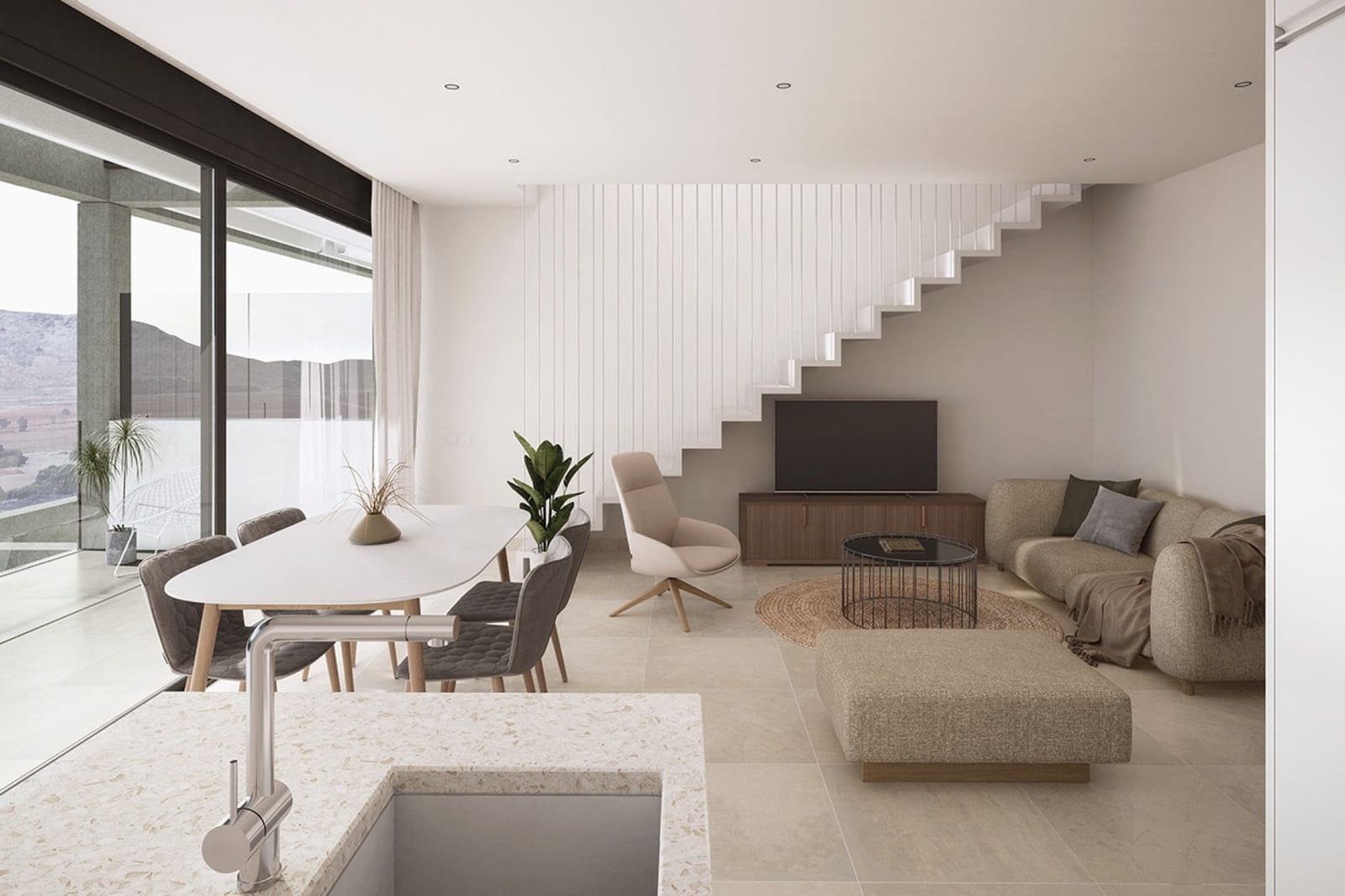 2 sypialnia Penthouse na sprzedaż w Mar de Cristal z basenem garażem - 358 000 € (Ref: 10048349)
