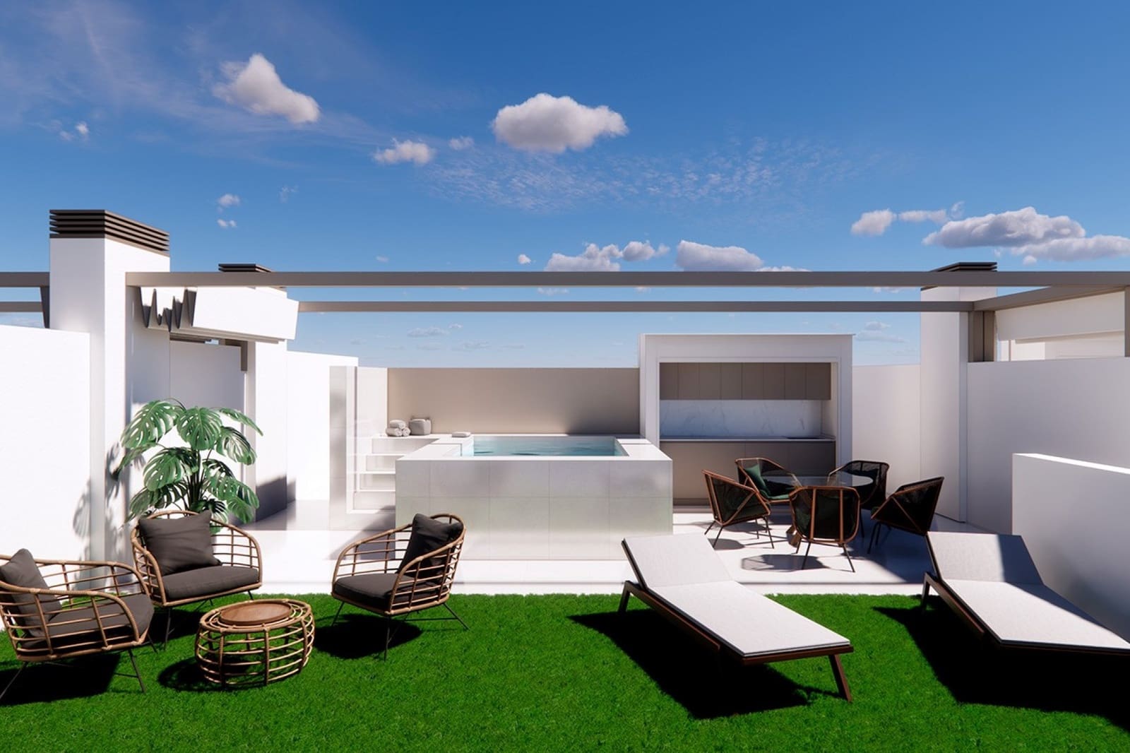 2 Zimmer Penthouse zu verkaufen in Pilar de la Horadada mit Pool Garage - 369.500 € (Ref: 10099434)