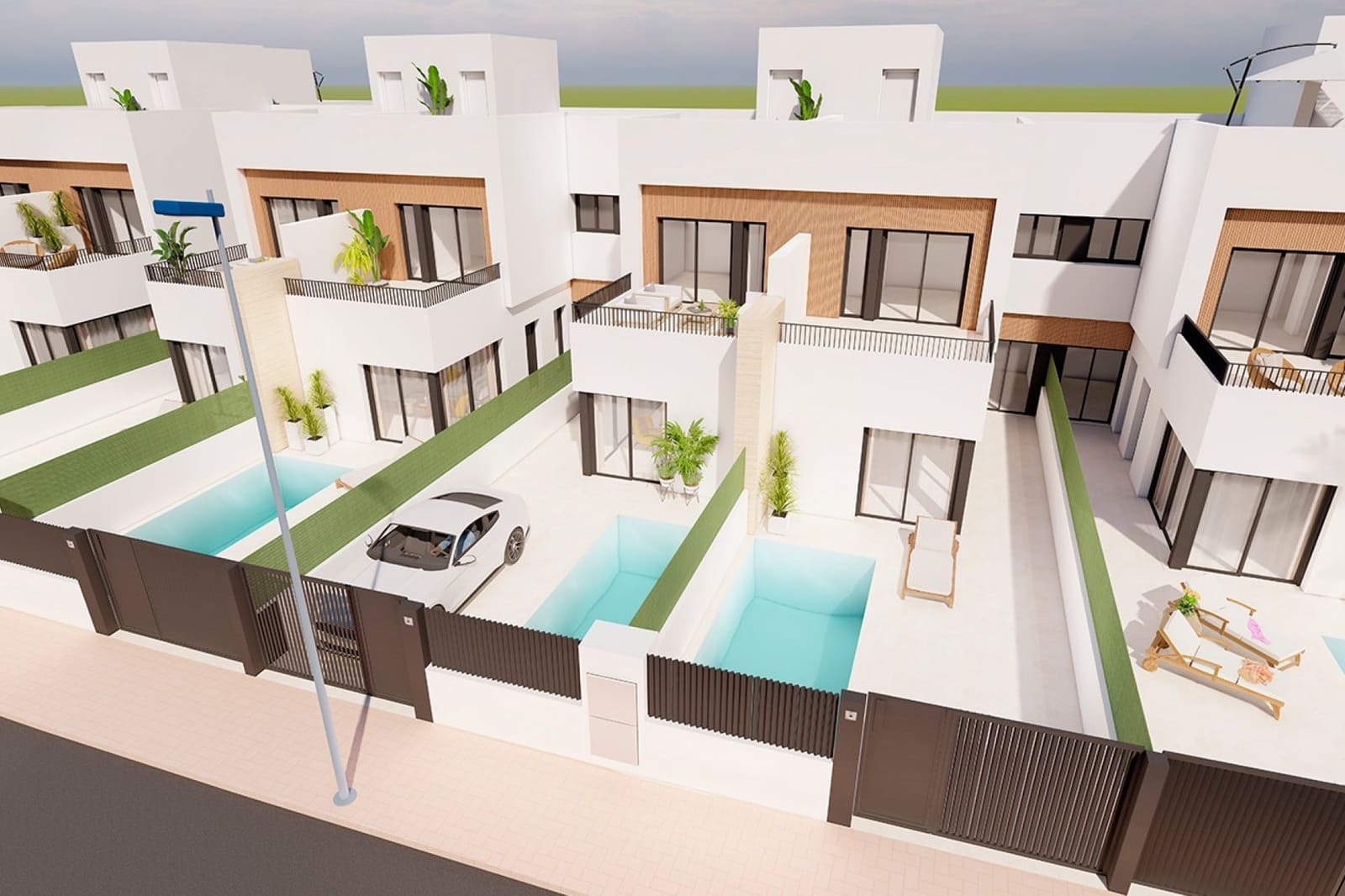 3 sypialnia Willa na sprzedaż w Los Alcazares z basenem garażem - 386 000 € (Ref: 10101285)