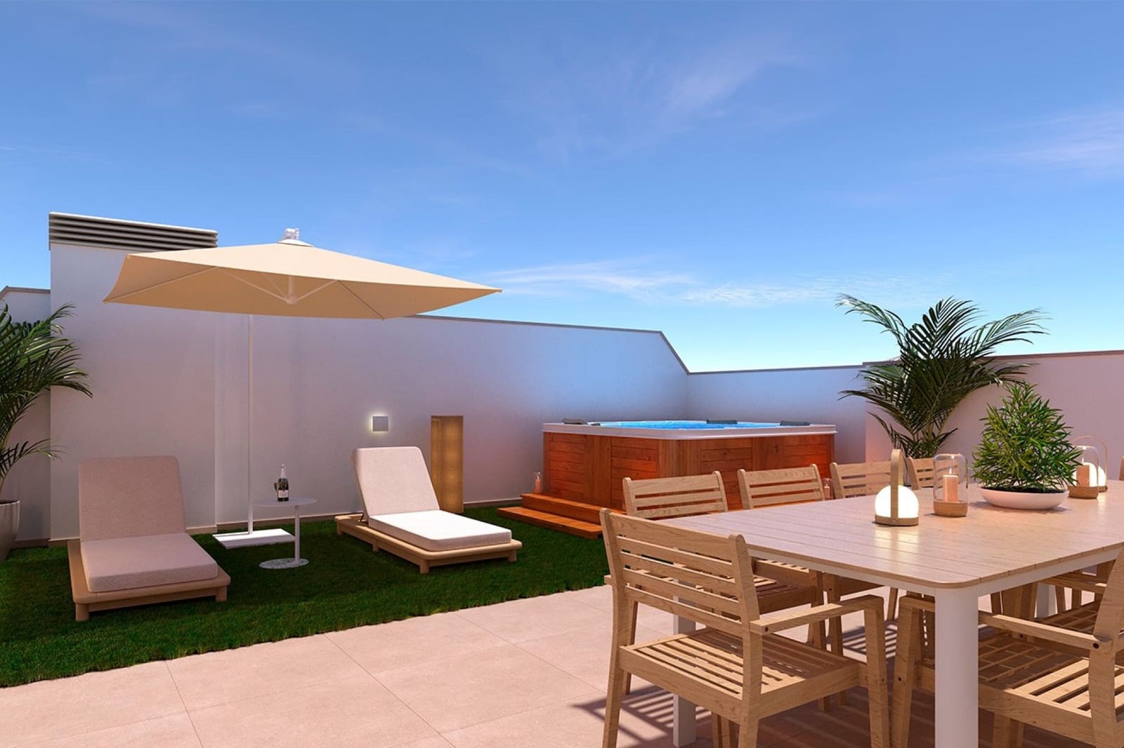 2 slaapkamer Villa te koop in Torre de la Horadada met zwembad garage - € 375.000 (Ref: 10118141)