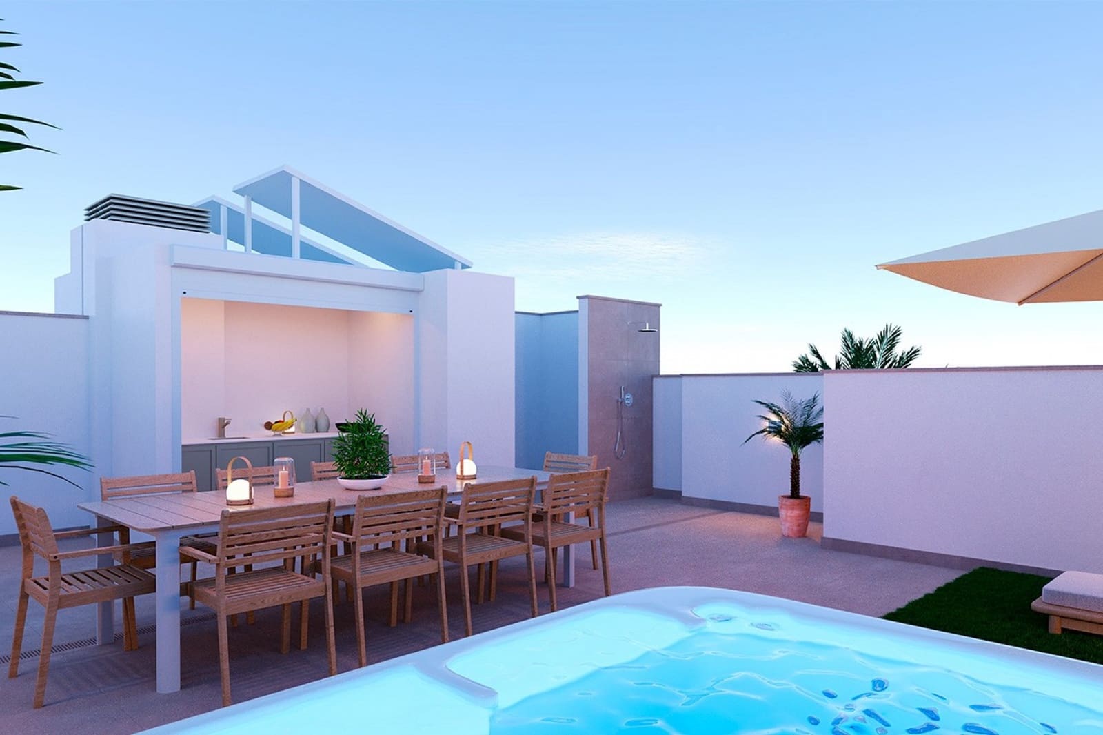 2 slaapkamer Villa te koop in Torre de la Horadada met zwembad garage - € 375.000 (Ref: 10118141)