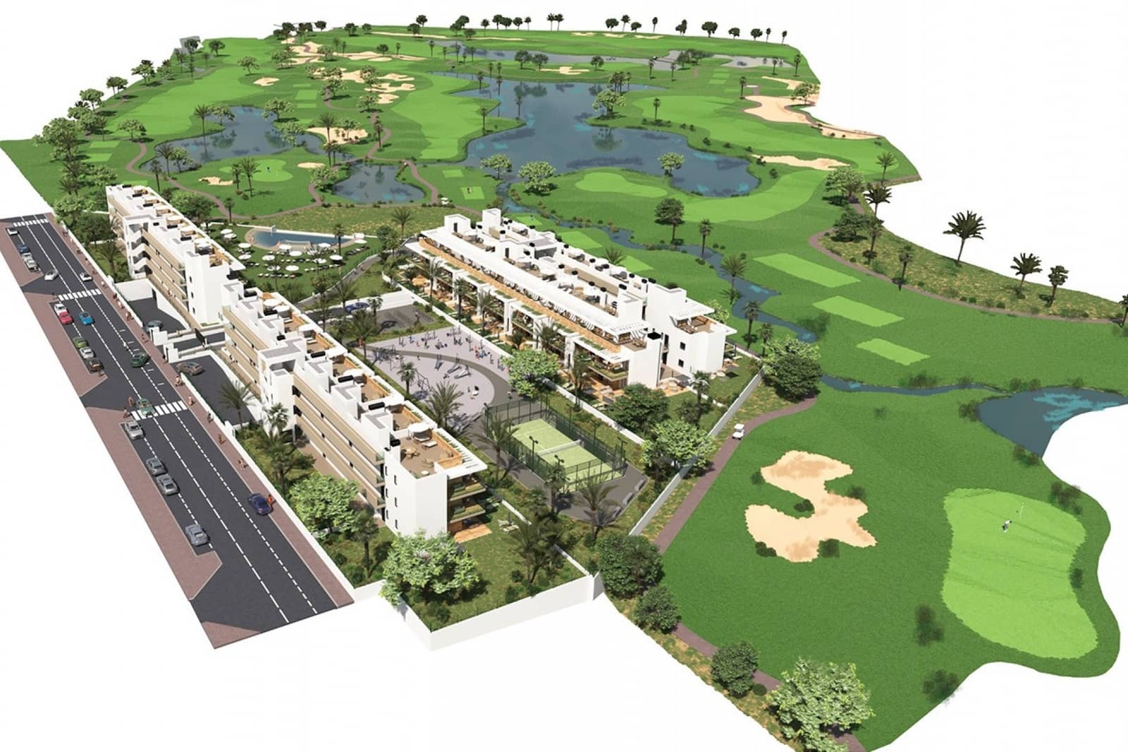 Ático de 2 habitaciones en Los Alcázares en venta con piscina garaje - 325.000 € (Ref: 10120782)