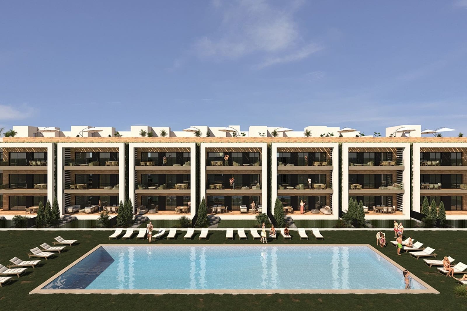 Ático de 2 habitaciones en Los Alcázares en venta con piscina garaje - 325.000 € (Ref: 10120782)