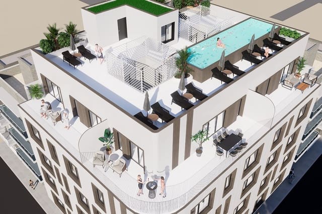Piso de 2 habitaciones en Playa de los Náufragos, Torrevieja en venta con piscina - 265.000 € (Ref: 10144947)