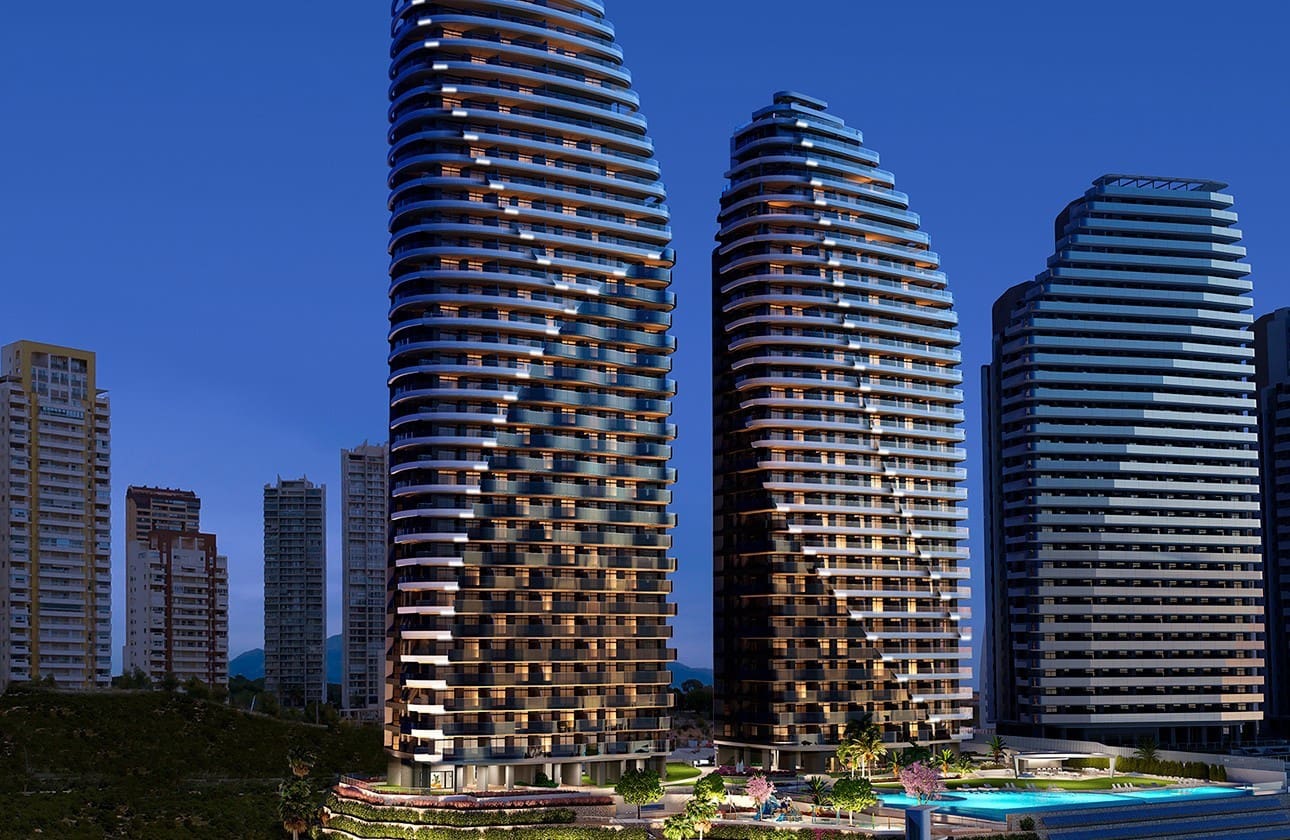 2 soverom Leilighet til salgs i Benidorm med svømmebasseng garasje - € 610 000 (Ref: 7507360)