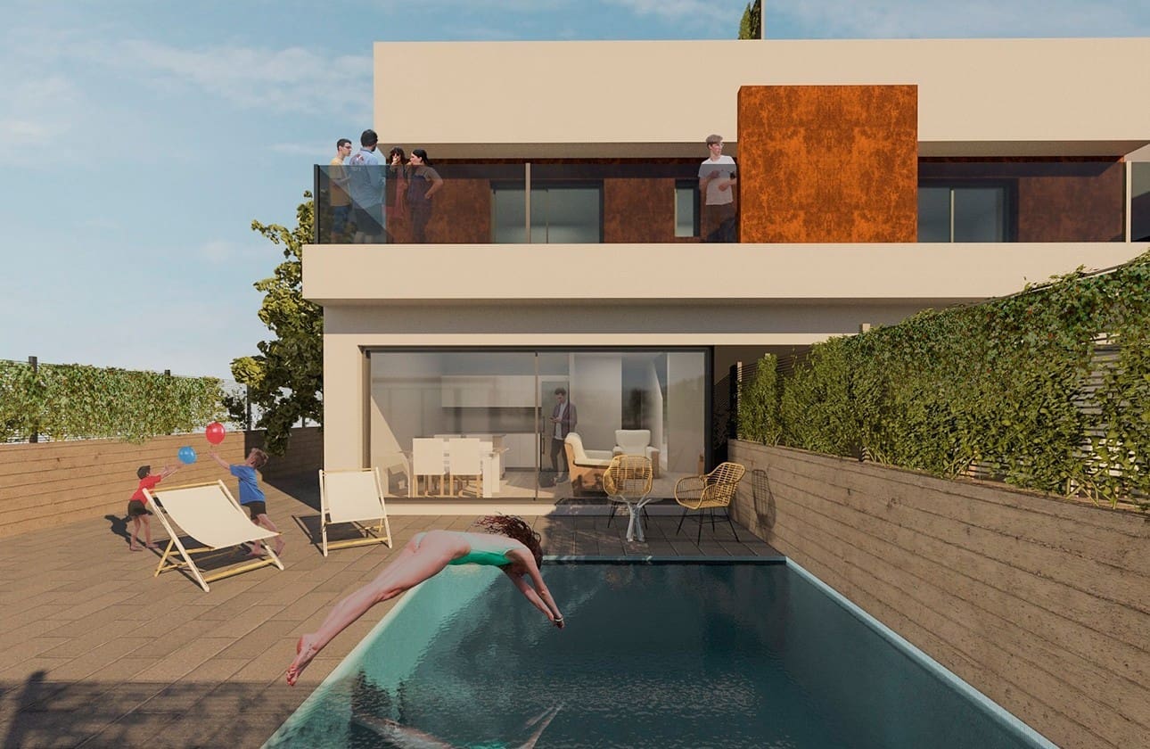 3 quarto Casa em Banda para venda em Santiago de la Ribera com piscina garagem - 425 000 € (Ref: 7539218)