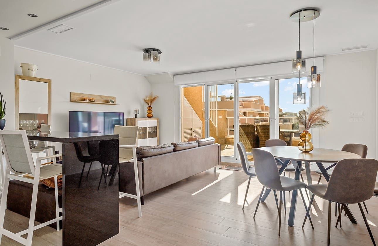 3 soverom Penthouse til salgs i Los Dolses med svømmebasseng garasje - € 419 000 (Ref: 8093255)