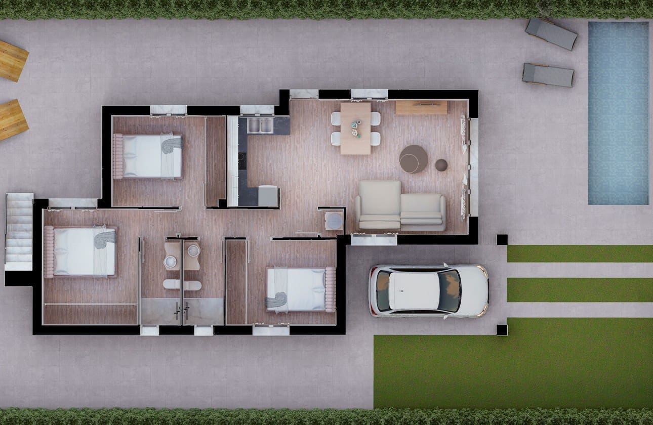 3 quarto Moradia para venda em Los Alcazares com piscina garagem - 361 500 € (Ref: 8115385)