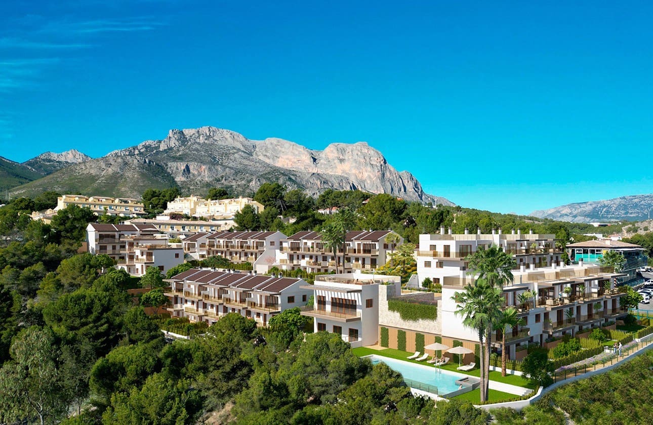 4 quarto Casa em Banda para venda em La Nucia com piscina garagem - 439 000 € (Ref: 8175236)