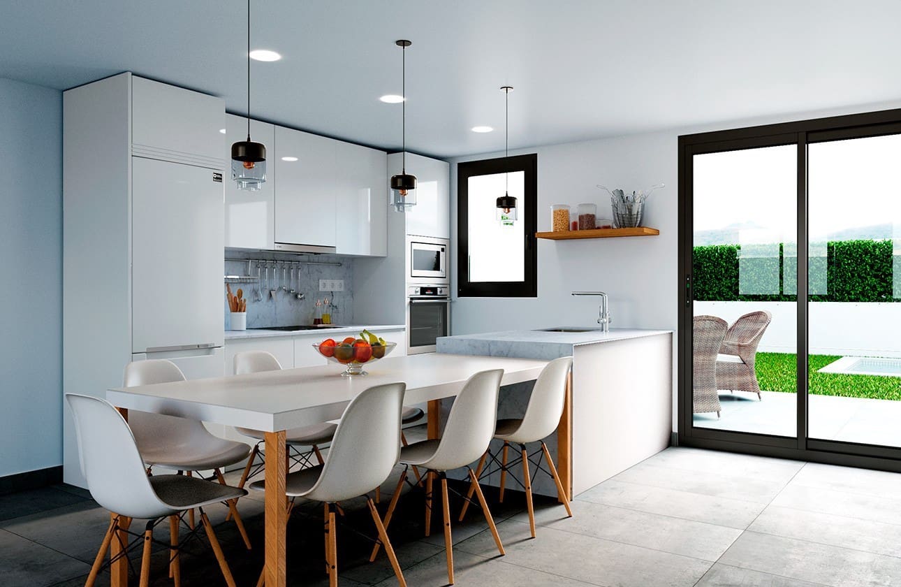 4 soveværelse Semi-Rækkehus til salg i Los Belones med swimmingpool garage - € 365.000 (Ref: 8243966)