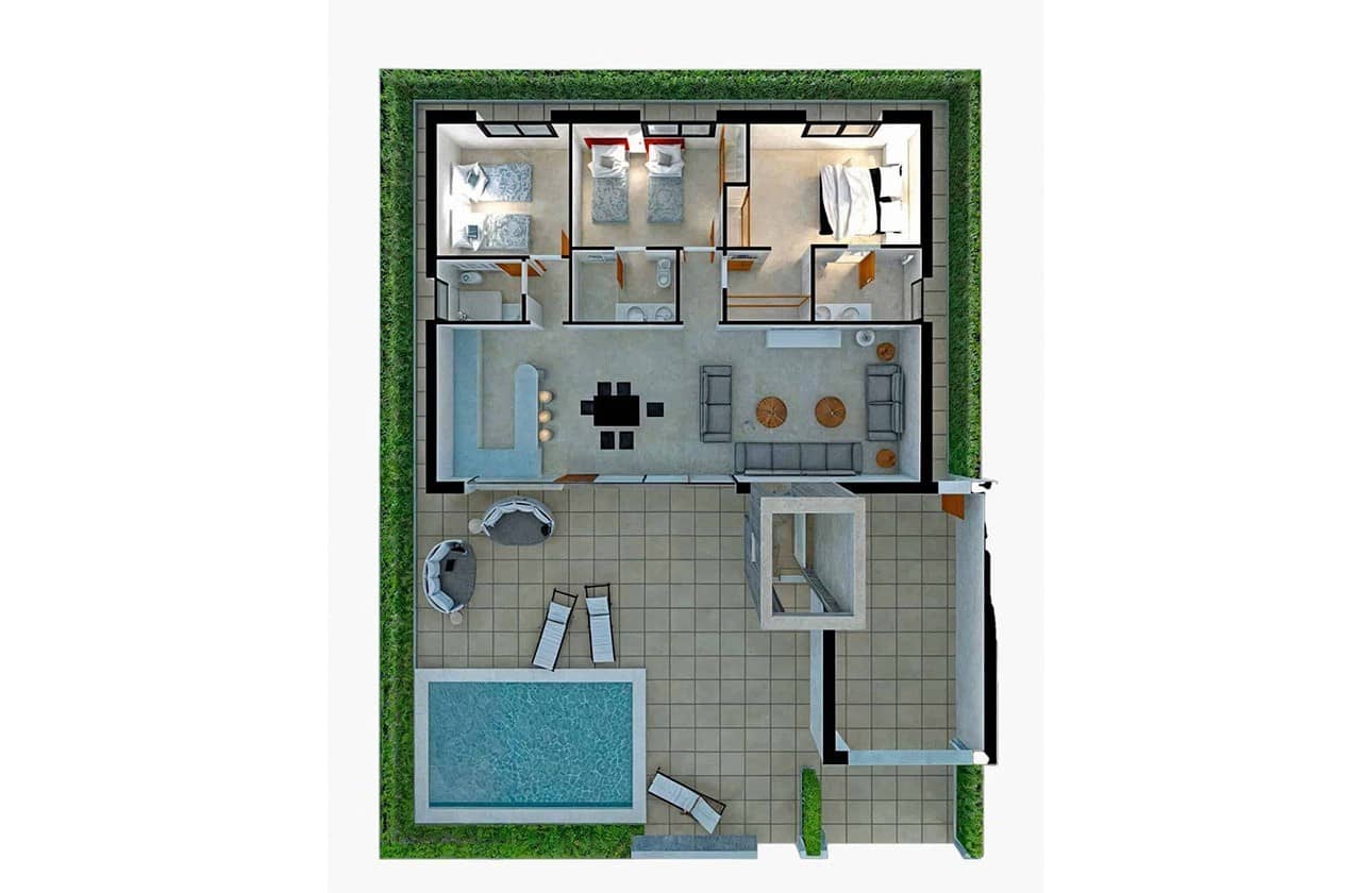 3 soverom Villa til salgs i La Pinilla med svømmebasseng garasje - € 379 845 (Ref: 8472937)