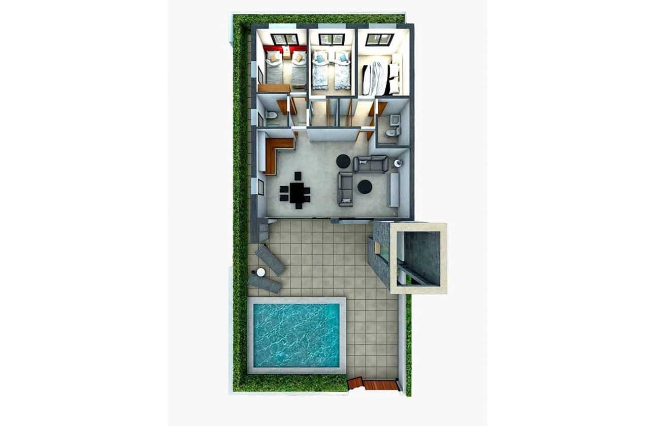 3 soverom Villa til salgs i La Pinilla med svømmebasseng garasje - € 259 780 (Ref: 8473127)