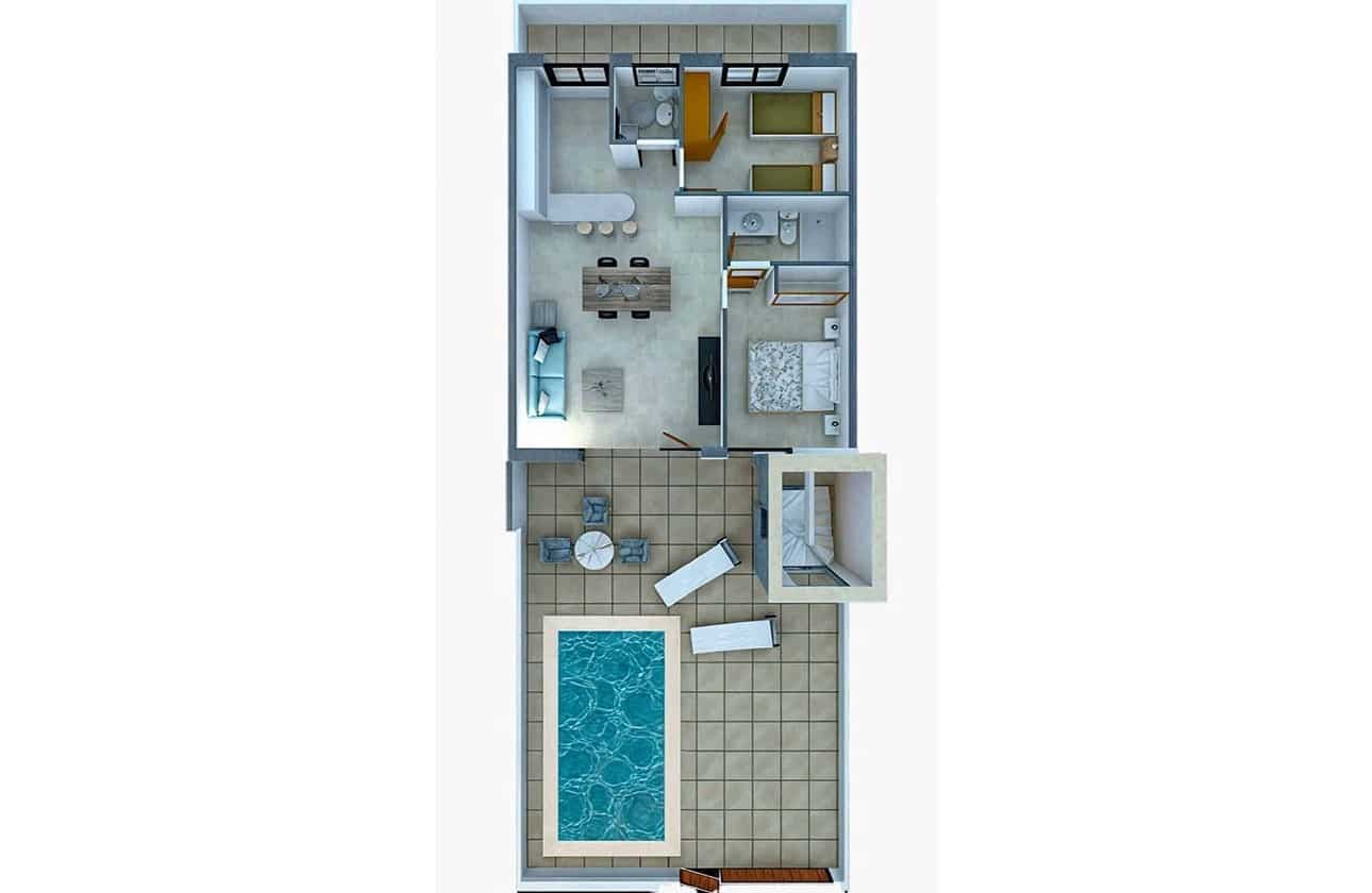 2 soveværelse Villa til salg i La Pinilla med swimmingpool garage - € 193.750 (Ref: 8473130)
