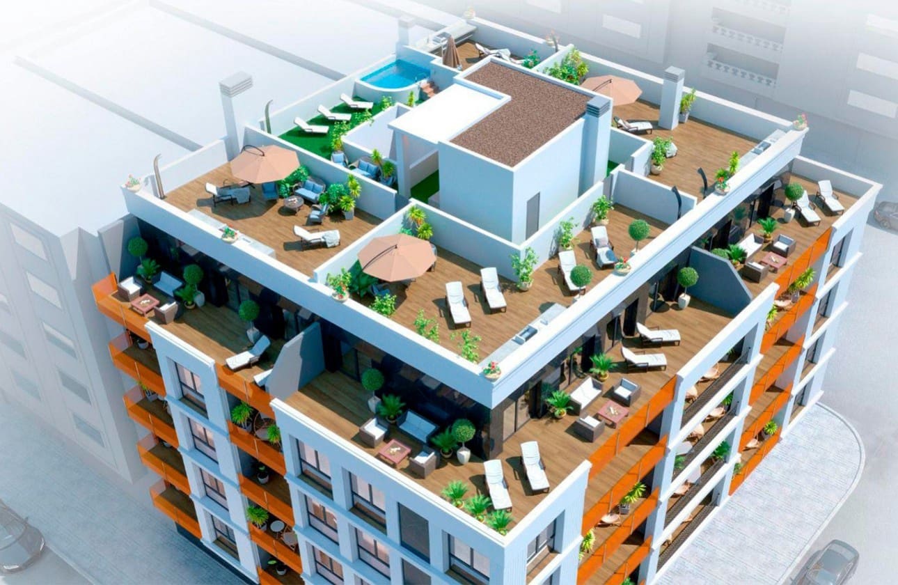 3 soveværelse Penthouse til salg i Torrevieja med swimmingpool garage - € 419.900 (Ref: 8506289)