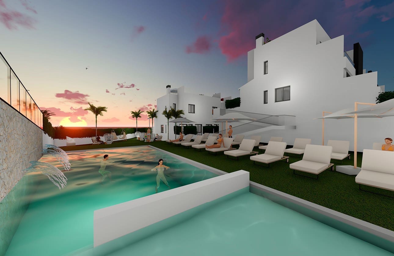 2 soveværelse Semi-Rækkehus til salg i Cox med swimmingpool garage - € 219.000 (Ref: 8573071)