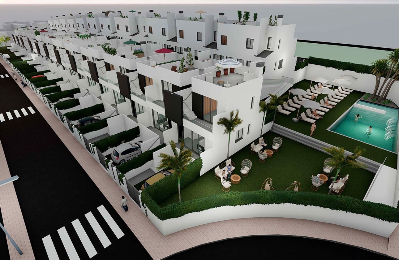 2 soveværelse Semi-Rækkehus til salg i Cox med swimmingpool garage - € 219.000 (Ref: 8573071)