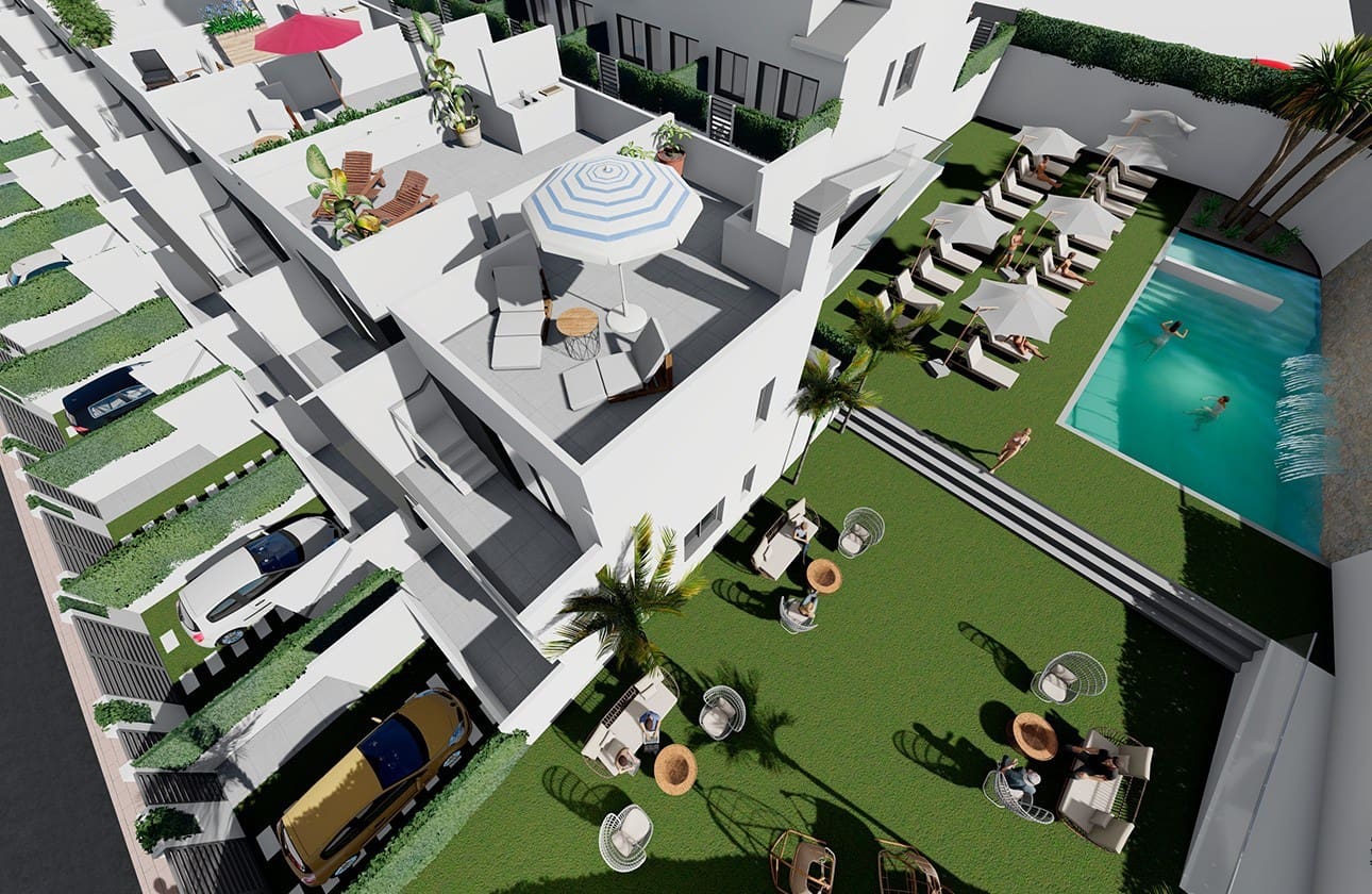 2 soveværelse Semi-Rækkehus til salg i Cox med swimmingpool garage - € 219.000 (Ref: 8573071)