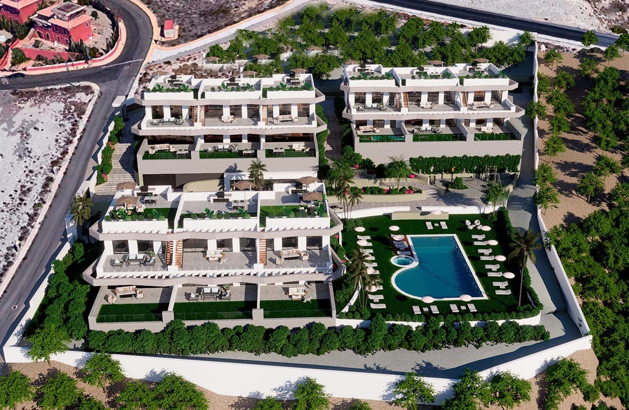 Apartamento de 2 habitaciones en Finestrat en venta con piscina garaje - 389.900 € (Ref: 8796140)