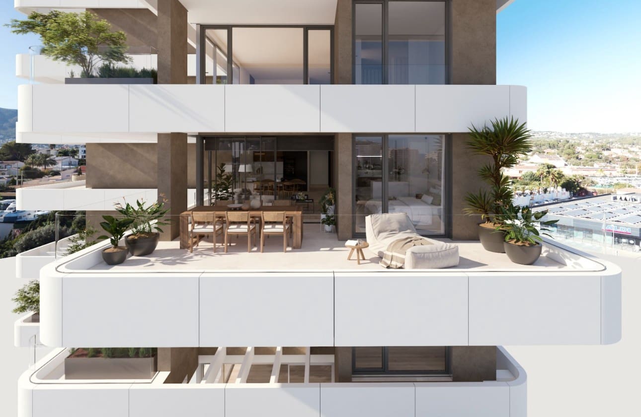 3 sypialnia Penthouse na sprzedaż w Calpe / Calp z basenem garażem - 1 562 000 € (Ref: 8868495)