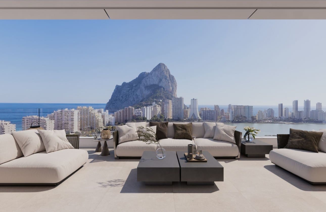 3 sypialnia Penthouse na sprzedaż w Calpe / Calp z basenem garażem - 1 562 000 € (Ref: 8868495)