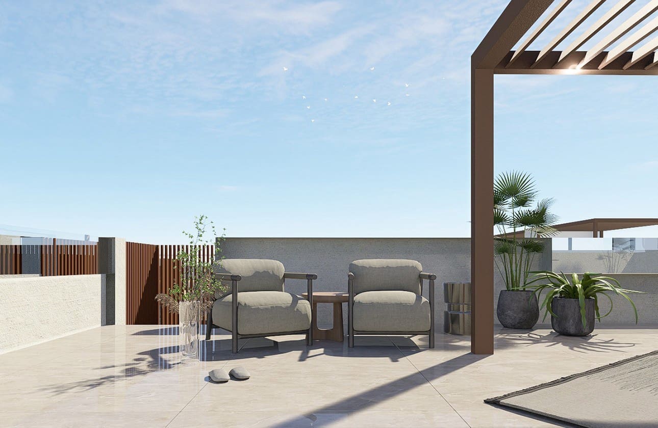 3 soveværelse Penthouse til salg i Pilar de la Horadada med swimmingpool - € 289.900 (Ref: 8924977)