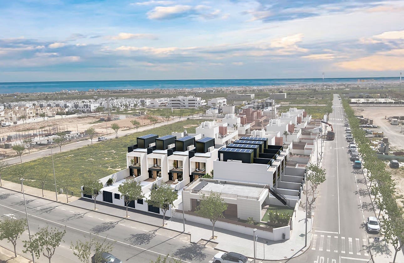 Pareado de 3 habitaciones en Pilar de la Horadada en venta con piscina - 396.000 € (Ref: 8983378)