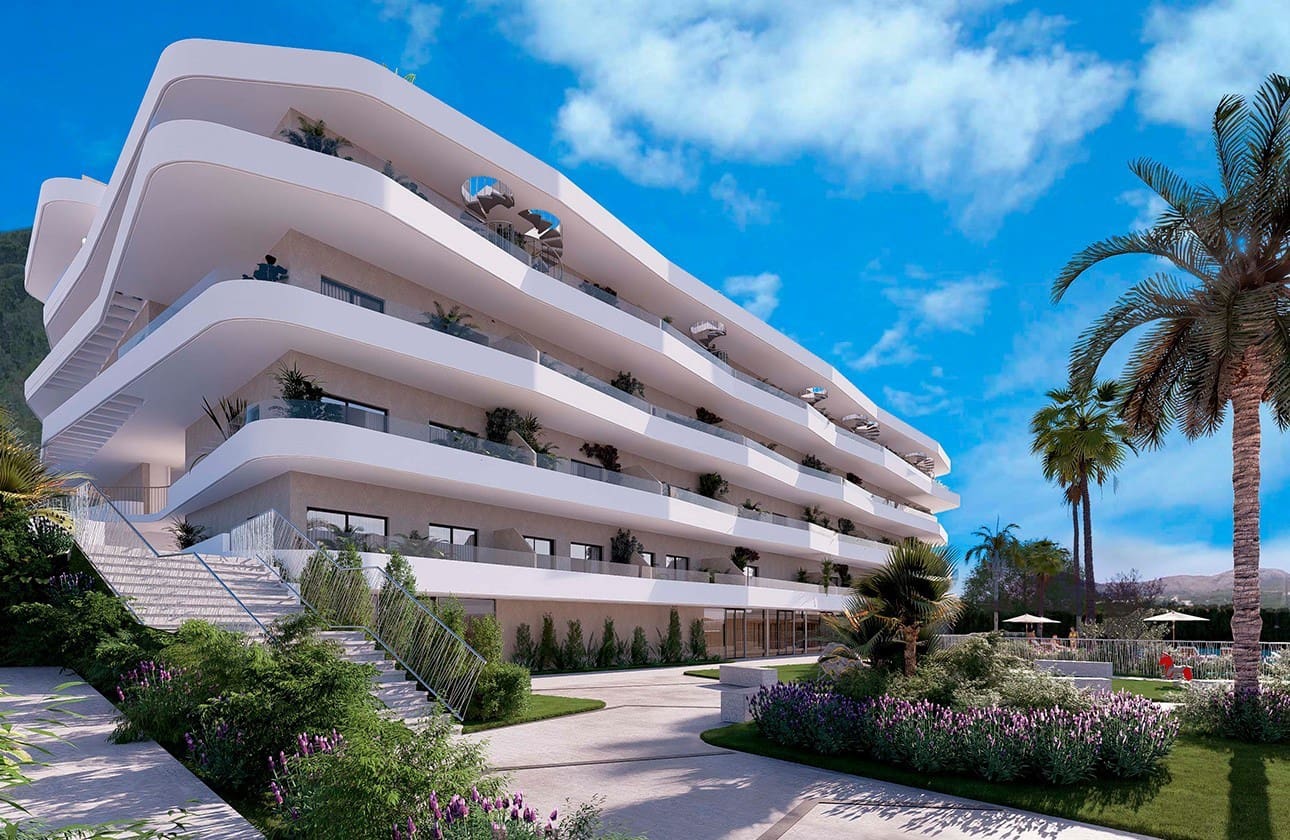 2 soverom Penthouse til salgs i La Nucia med svømmebasseng garasje - € 398 475 (Ref: 9013114)